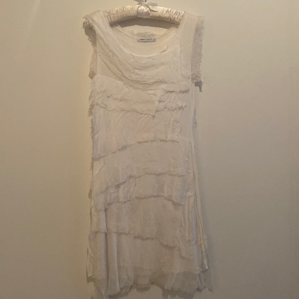 TEMPO PARIS MYKONOS WHITE DRESS S